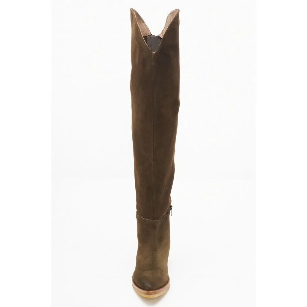 New Free People Banks Over The Knee Boots Suede Size 36